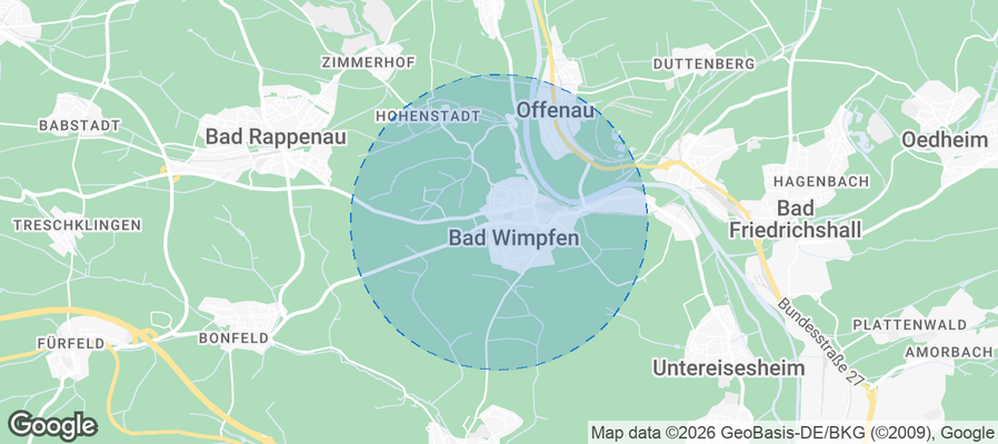 Bad Wimpfen Airbnb map